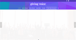 Desktop Screenshot of givingvoicechorus.org